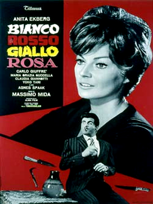 Bianco, rosso, giallo, rosa