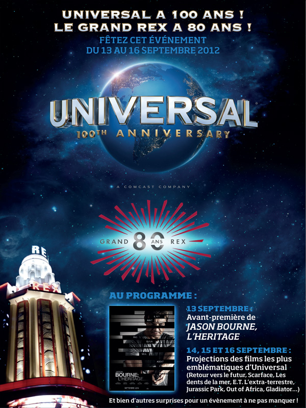 100 ans Universal - Pass 4 jours