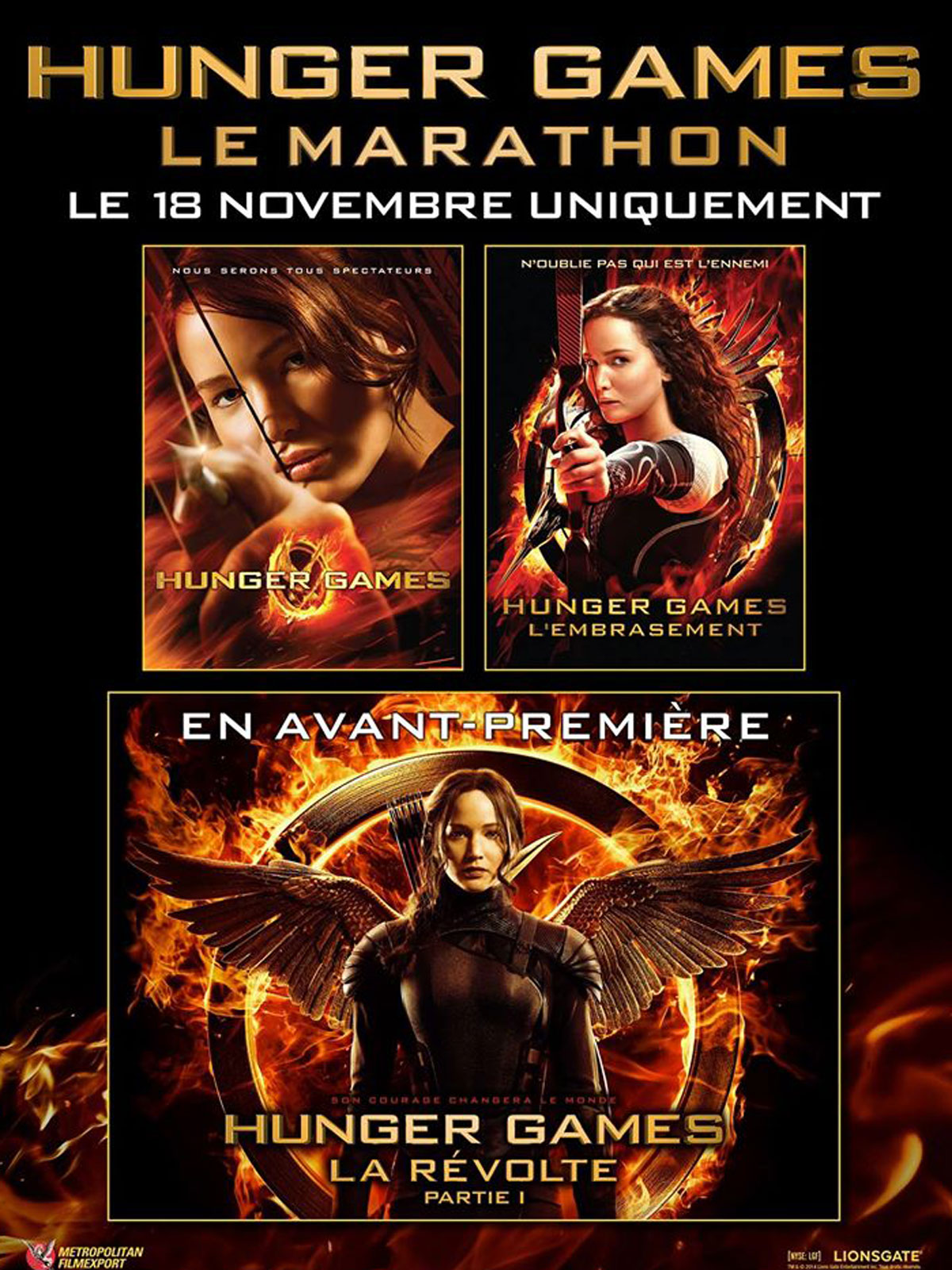 Nuit Trilogie Hunger Games