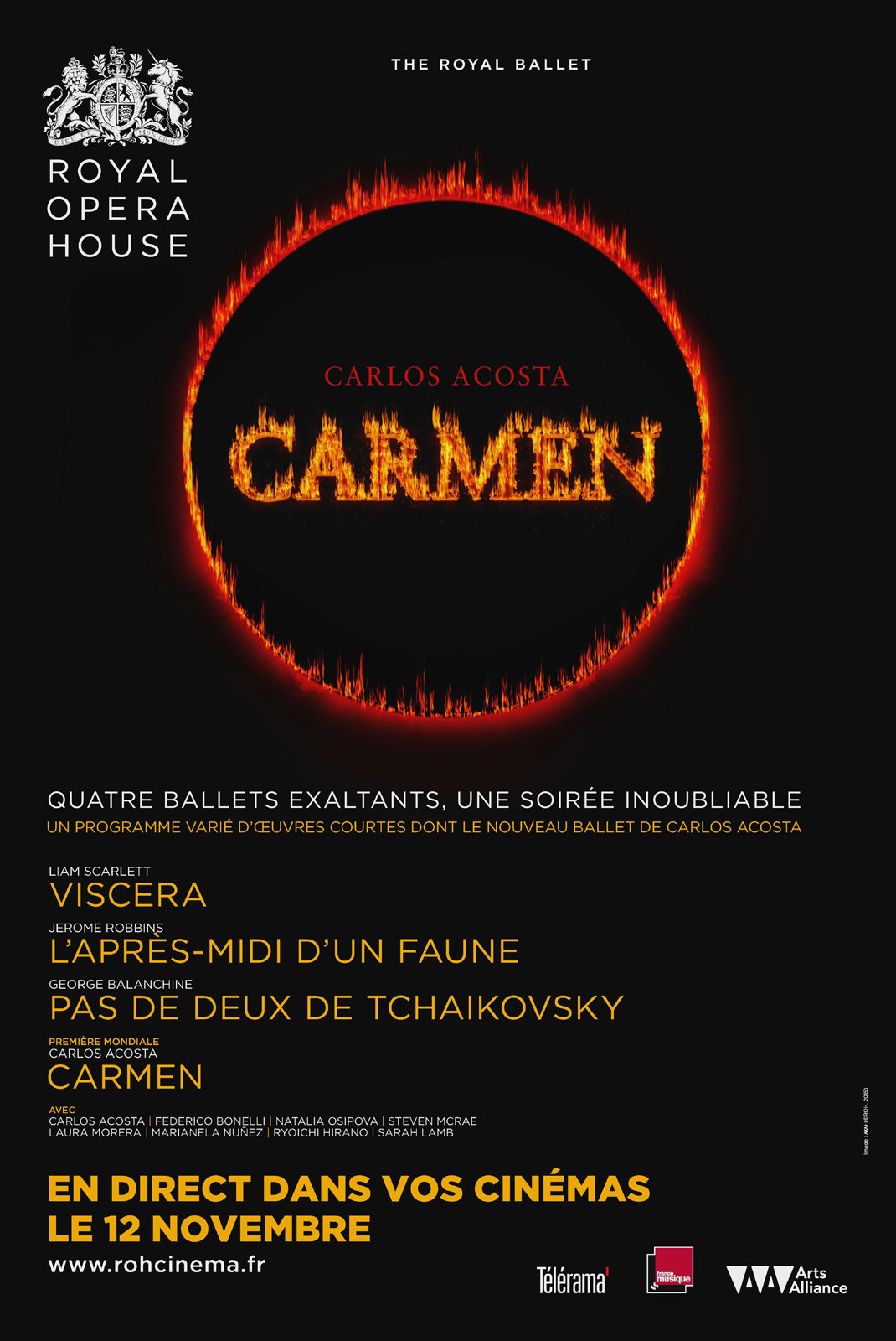 Viscera - L'Après-midi d'un Fauve - Pas de Deux de Tchaikovsky - Carmen (Arts Alliance)