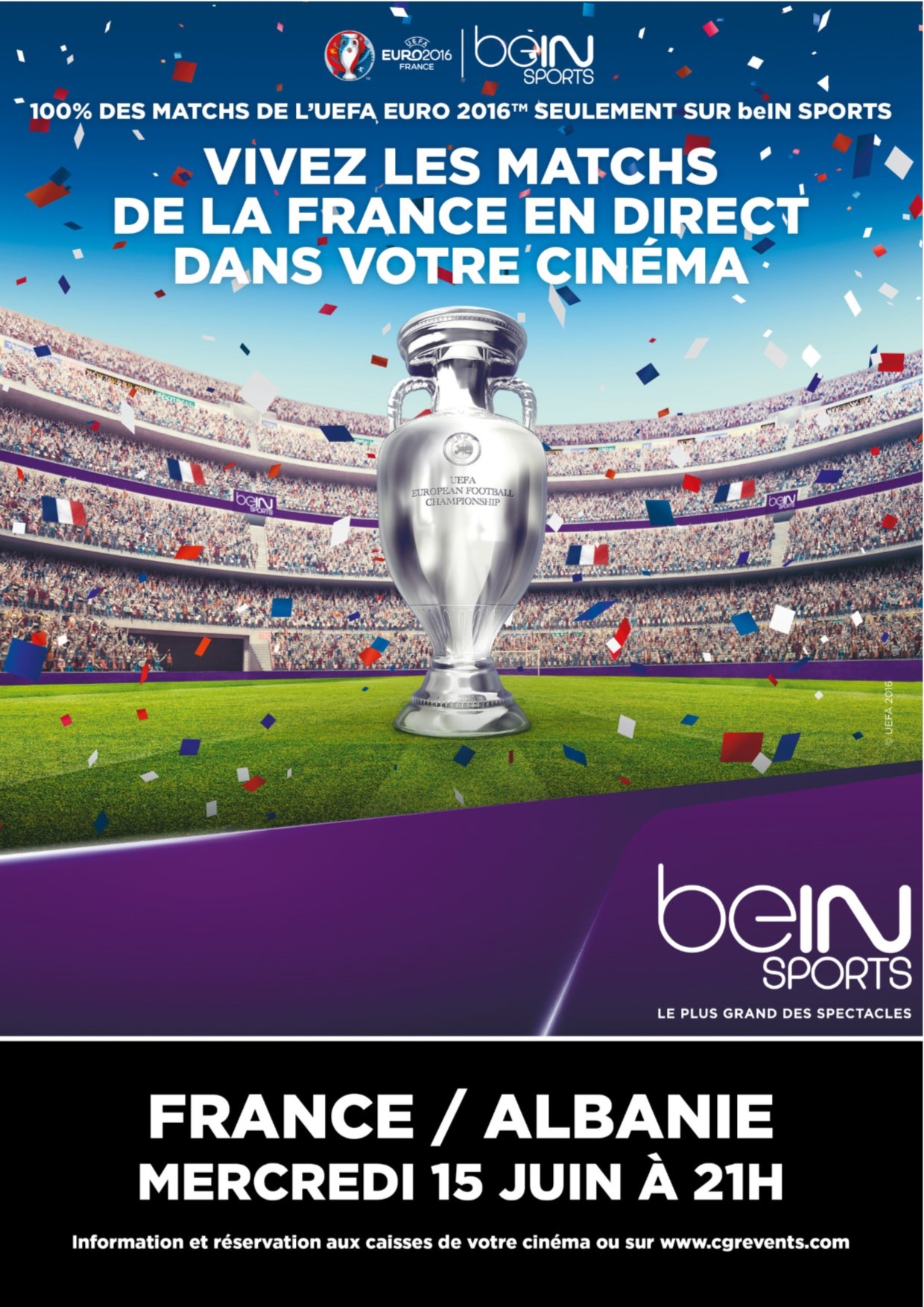 Euro 2016 : France / Albanie (CGR Events) stream