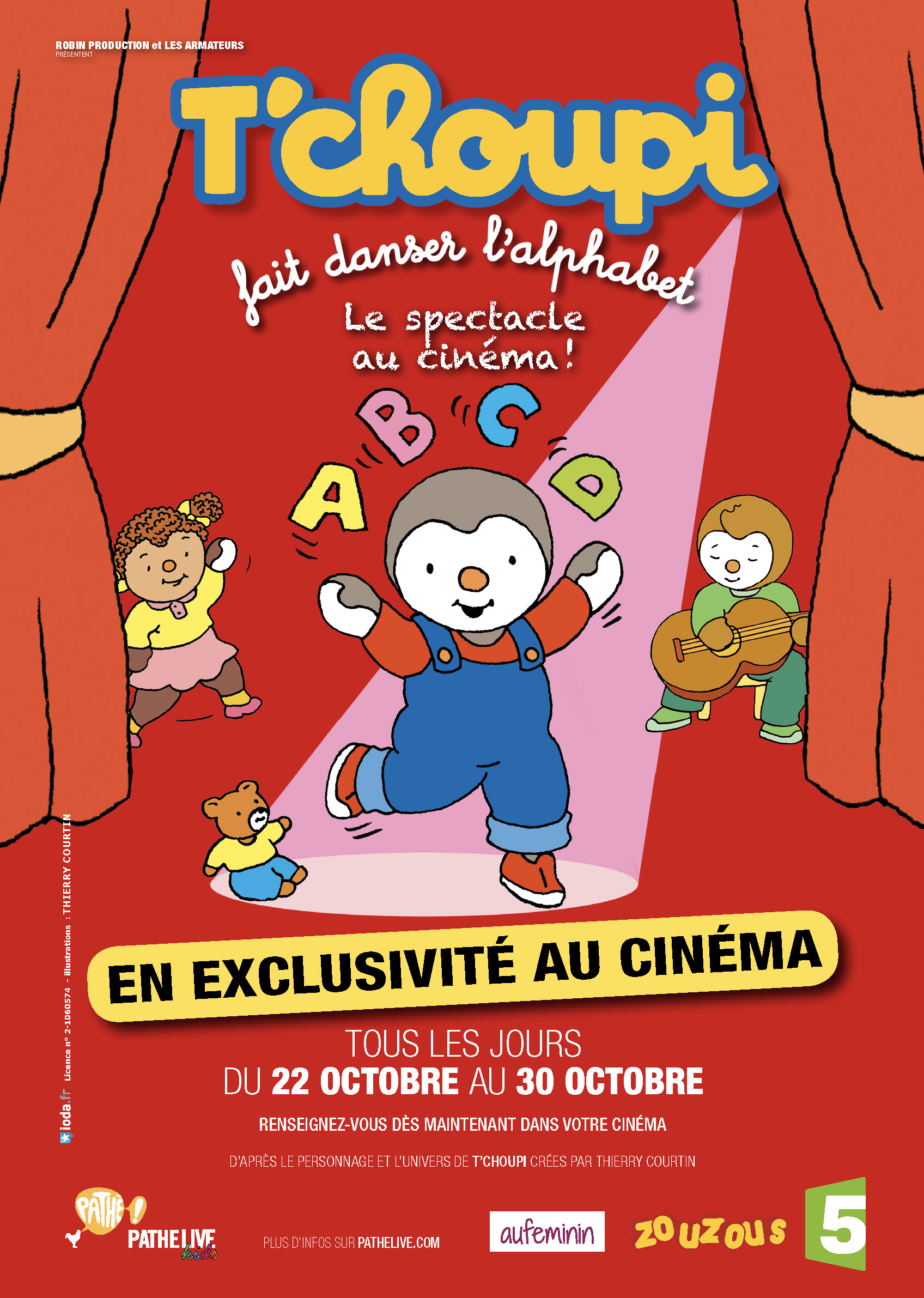 T’Choupi fait danser l'alphabet (Pathé Live) stream