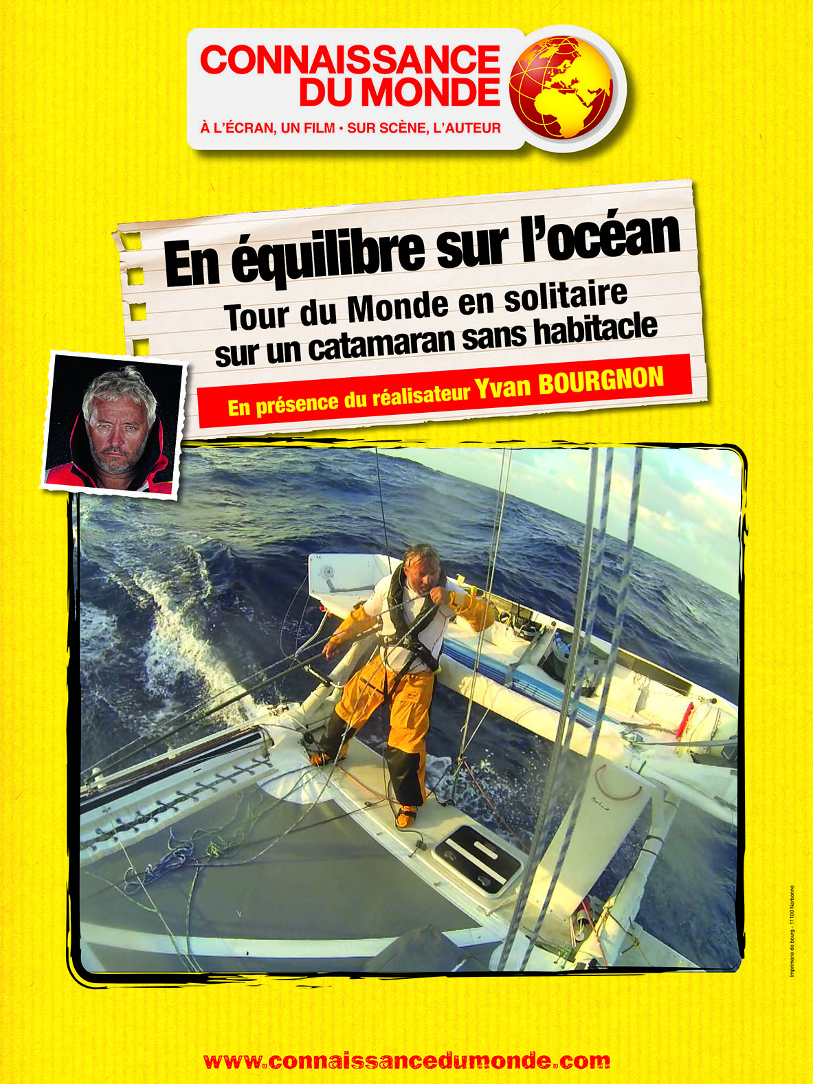 EN EQUILIBRE SUR L'OCEAN, Tour du Monde en solitaire sur un catamaran sans habitacle stream